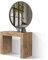 KONTE.DESIGN Consolle LERICI in legno, finitura rovere rustico 90×45 cm allungabile a 90×300 cm