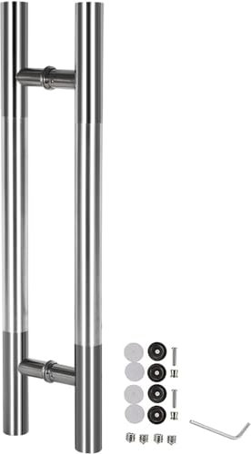 Maniglia Per Porta Scorrevole, Maniglia Per Porta, Maniglie for cancelli interni ed esterni in acciaio inossidabile con viti e attrezzi, for porte in legno/vetro/scorrevoli/a scomparsa(150cm/59inch)