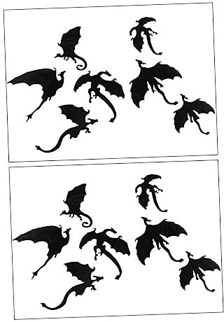 Ciieeo Halloween Aufkleber 7 Stücke Dinosaurier Ornament Aufkleber 3d Simulation Dinosaurier Schmuck Für Halloween Party