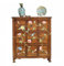 DIANXI Buffetschrank Retro Massivholz bemalt Lagerschrank chinesischen Stil Speisekammer Schrank Tee Schrank Sideboard Besteckschrank