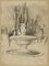 OuDeZjzhu Kunstdruck Leinwand Leinwanddruck Malerei Wandbilder auf Leinwand Brunnen mit Putten im Garten der Villa von Hans Thoma WandgemäLde für Wanddekoration 60x90cm
