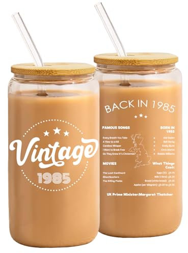 NOOMII Cadeau d'anniversaire pour femme, cadeau d'anniversaire unique pour filles de 40 ans, tasse de voyage, tasse à coca-cola, tasse d'anniversaire personnalisée pour femme (40e)