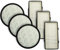 vhbw Lot de 6 filtres compatible avec Rowenta Silence Force Allergy+ RO7457EA, RO7455EA aspirateur - filtre pré-moteur, filtre EPA