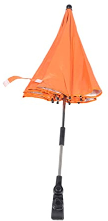 LIFKOME Sonnenschirm UV Schutz für Kinderwagen Abnehmbarer Sonnenschutz mit Verstellbarer Klemme Buggy-sonnenschirm und Reflektierend für Schatten und Schutz