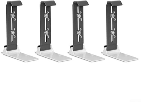 4 soportes ajustables para macetas de balcón para montaje en alféizar de ventana, resistentes a la intemperie y hechos de acero inoxidable