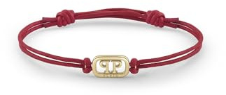 Philipp Plein Unisex Armband Textil Edelstahl gold PLEIN LETTERING