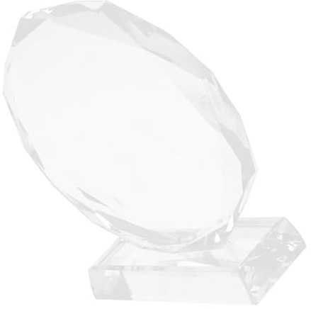 Tofficu Trophée de Participation en Cristal Cadre Photo en Verre, Design Luxueux et Utilisation Polyvalente pour Événements Sportifs et Célébrations