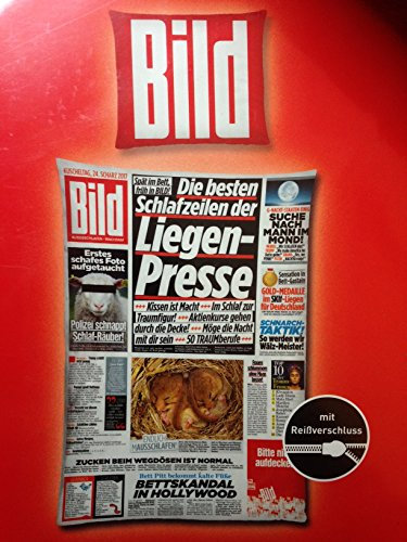 BILD Bettwäsche besten Schlafzeilen der Liegenpresse Bezug 135x200 Kissen 80x80cm Renforcé 100% Baumwolle mit Reißverschluss