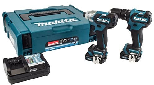 Makita CLX205AJ 12v Max CXT Cordless Brushless Combi Drill and Impact Driver Kit 2 x 2ah Li-ion