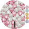 EinsSein 1kg Schokoherzen Dragees Mix medium weiss-rosa pearl Gastgeschenke Hochzeit, Taufe, Kommunion, Kindergeburtstag | Schokodragees, Dragees in Herzform bzw. Schokolinsen als Ersatz für