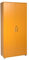 MMT Furniture Designs Ltd Beech Storage Cupboard 2 Door Lockable Filing Cabinet - Tall Office Home Garage Tools Shoe Organiser Wooden 4 Shelf Unit