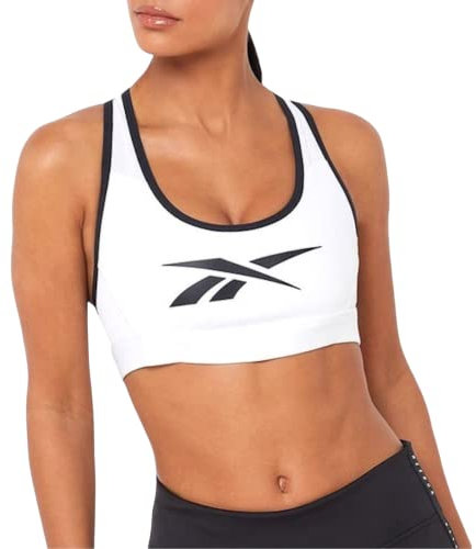 Reebok Studio Hero Racer Pad Bra, White, 1X16W