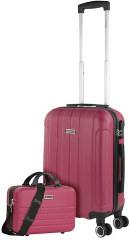 ITACA - Valise Grande Taille 23Kg Rigide Spacieuse XL pour Soute Avion Ultra Résistante avec Cadenas À Combinaison Idéale pour Voyages Longs Et Moyens Séjours, Fraise