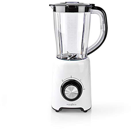 Blender | 800 W | 1.5 l | Plastique | 2 Réglage de la Vitesse | Blanc/Noir