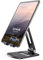 Lamicall Tablet Stand, Adjustable Tablet Holder Desk - Foldable Desktop Stand Mount Dock for 2024 iPad Pro 13, 12.9, 11, 10.5, 9.7, iPad Air mini 2 3 4 5 6, Switch, Tab, iPhone, Other Tablets - Black