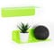 OAPRIRE Wandregal 2er-Set - Einfaches Erweitern der Wandfläche - Längen 23cm Acryl Regal ohne Bohren für Schlafzimmer, Bad, Küche, Wohnzimmer, Büro, Spielzimmer, mit Kabelclips - Leuchtendes Grün