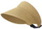 Andiker Visor Sun Hat, Adjustable Wide Brim Straw Hat Foldable Roll Up UV Protection Cap for Outdoor Sport Beach, Boating, Fishing (Khaki)