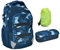 Neoxx Active Schulrucksack 3tlg. Set · Rucksack für die Schule 5. bis 12. Klasse · ergonomischer Schulranzen für Jungen und Mädchen (Camo Nation/Blau)