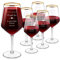 Maverton 6 calici da vino con bordo dorato XL - In vetro - Incisione personalizzata - 530 ml - Ideali per il vino rosso e bianco - Idee per sposi - Per anniversario - Affetto
