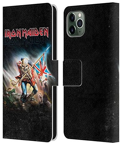 Head Case Designs Licenciado Oficialmente Iron Maiden Trooper 2016 Arte Carcasa de Cuero Tipo Libro Compatible con Apple iPhone 11 Pro MAX
