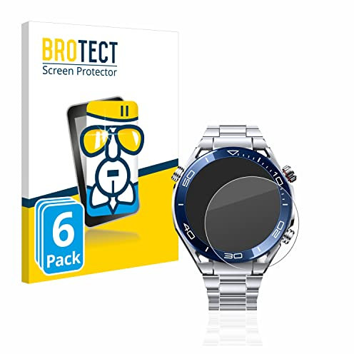 brotect Pellicola Protettiva Vetro per Huawei Watch Ultimate (48.5 mm) Protezione Schermo (6 Pezzi) [Durezza Estrema 9H, Chiaro]