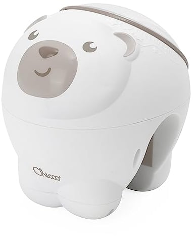 Chicco Proiettore Orso Polare 2in1, per Culle Next2Me, Lettini e Comodino, Magica Proiezione Aurora Boreale, 30 Minuti di Musica Classica, Suoni della Natura, Funzioni Personalizzabili, 0 Mesi +