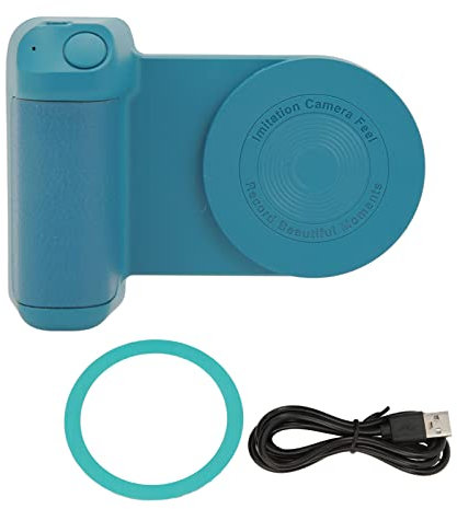 Magnetic Camera Handle, Bluetooth Bracket Smartphone Handle Holder, Rotatable Wireless Charging Stand, Phone Hand Grip for Vlog Video Shooting (Black)