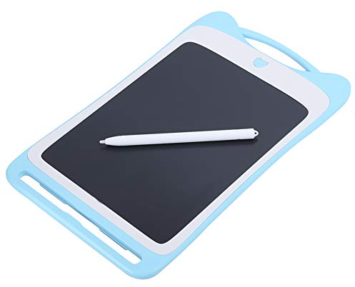 9-Zoll-LCD-Schreibtafel, Light Power Electronic Whiteboard Farbschreibbrett, EIN-Schlüssel-Lösch-LED-Zeichenbretter für Aufgabenlisten (Blau)