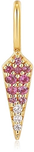 ANIA HAIE Damen-Charm 925er Silber Farbstein One Size, Gold 32025434