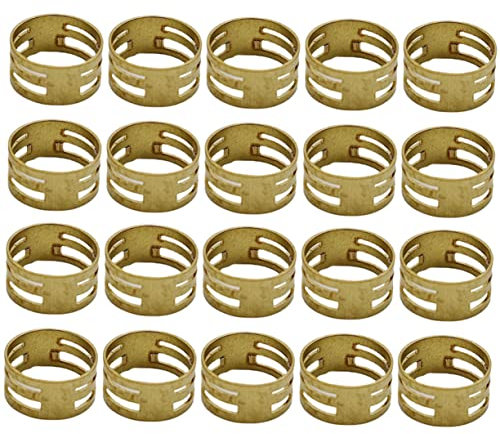Operitacx 20St Flaschenöffner Schmuck Korkenzieher Biegering-Schließwerkzeug Sprungringöffner Sprungring näher Runder Biegeringöffner reines Kupfer Zubehör Ring Ring Messing
