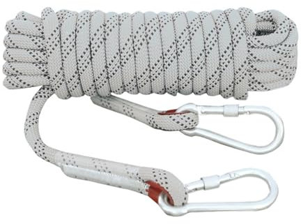 20mm Nylon-Kletterseil 164ft 328ft 361ft 394ft 427ft 459ft 492ft 525ft 558ft 591ft 623ft 656ft Rock Static Outdoor Boot Ankerseil Andocklinien Baumpfleger-Seil Hebezeug-Takelage-Linie ( Color : White