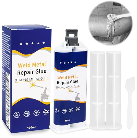 Hochfest Metallkleber Sekundenkleber Extra Stark Metallkleber Hitzebeständig 100ml Flüssigmetall Kleber 2 komponenten kleber für metall, Holz, Keramik usw