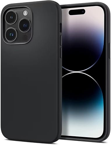 BENNALD Schutzhülle für iPhone 14 Pro Hülle (6.1), Extrem Dünnes Silikon Case, Weiche TPU Handyhülle mit Stoßfester, Kratzfester Rundumschutz- Schwarz