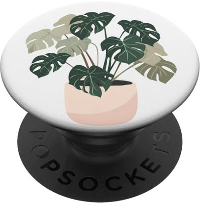 Monstera-Pflanze Monstera-Blätter PopSockets mit austauschbarem PopGrip