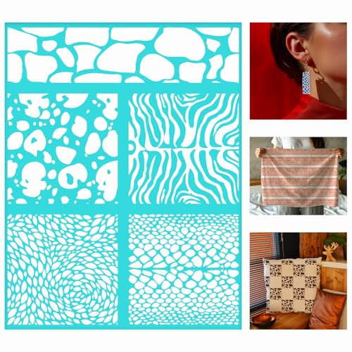 BEUNITONE 2 Stück Camo Druckschablonen Für Sprüh Camouflage Druckvorlagen Camo Malschablone Für Heimwerker Bastelarbeiten Malen Sprühen Scrapbooking