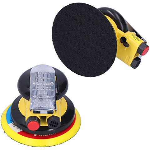 Ponceuses Orbitales Aléatoires, Ponceuse Pneumatique avec Poignée en Caoutchouc, Ponceuse Pneumatique 5 Pouces 10 000 Tr/min pour Carrosserie Automobile pour Bois, Métal, Fibre