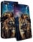 HopMore Handyhülle für iPhone SE 2020 / iPhone SE 2022 5G / iPhone 7 / iPhone 8 Hülle, Premium PU Leder Klappbar Klapphülle Kartenfach Schutzhülle, Stoßfeste Case Tasche mit Motiv Handytasche, Löwe