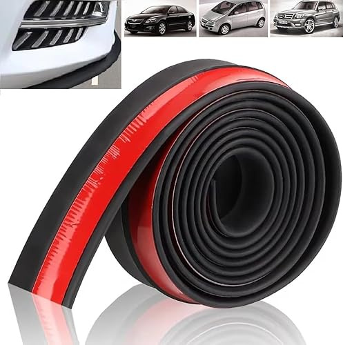 TIUEO Auto Tuning Frontspoiler Lippe Frontstoßstange Spoiler für Audi A3 Sportback 4 (IV) 8Y S-Line 2020-2024 Frontlippe Frontspoiler Lippe ProtectorGummi Streifen Aufkleber Lip Splitter,A-Black