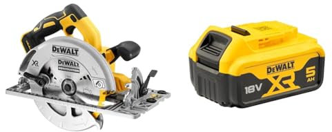 DCS572NT-XJ - Sierra Circular sin escobillas XR 18V cargador/batería + DEWALT Battery