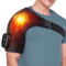 Cordless Shoulder Heating Pad, Shoulder Massager with 3 Massage Modes for Men Women