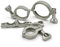 1 1.5“2”2.5”3“4 Grade Stainless Steel Three Pipe Clamp SS 304, Suitable for Self-Made Pipe Fittings with Rings(4 inch x k119)