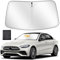 ZATOOTO Parasol para Mercedes Benz C Class 2014-2021, Parasol Coche Delantero Plegable, Grueso y Reflectante de Poliéster Bloquea los Rayos UV y Mantiene el Coche Más Fresco