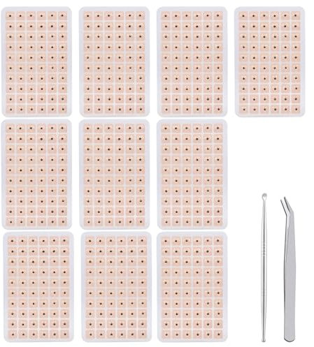 600 PCS Ear Seeds Akupunkturpflaster,Ohrakupunktur Nadeln,Ohrsamen Akupunktur,Ohrakupunktmassagen und Pflege,für Sportler Büroangestellte,mit Pinzette und Ohrlöffel