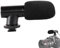 Micrófono de cámara de vídeo, micrófono pequeño resistente al viento, dispositivo de grabación negro portátil, compatible con teléfonos y computadoras, ideal para entrevistas, vlogs, conferencias