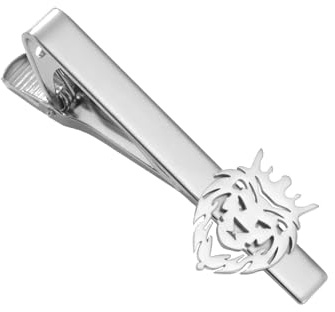 Dreamtimes Löwenkönig Krone Krawattenklammer für Männer Tier Krawattenspange Edelstahl Elegantes Herren Krawattenzubehör für Hochzeiten Business Formelle Anlässe Stilvolles Geschenk für Ihn