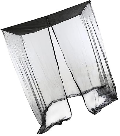 TOYANDONA 1 Pièce Moustiquaire de Patio Double avec Abri Ultra Large pour Hamac Extérieur Protection Insectes Filet Maille Respirant pour Jardin et Terrasse