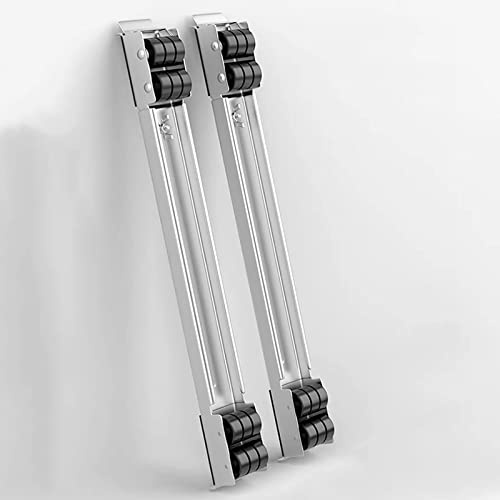 YCNLYSSR Supporto Universale per Frigorifero con Base Mobile, Base Mobile per Lavatrice con 24 Ruote bloccabili, piedistallo Regolabile da 45 a 70 cm per asciugatrice e Frigorifero, 2 Pezzi (Bianco)