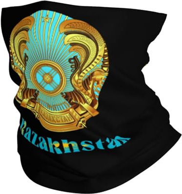 Schlauchschal Kasachstan Kasachstan Volk Nationales Emblem Halswärmer Bequem Sturmhaube Unisex Kopftuch Für Yoga Ski Erwachsene