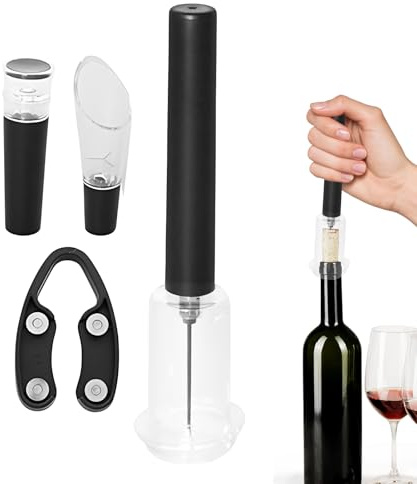 Wine Opener - Pump Wine Bottle Opener |Quick Bottle Opening,air Employs An Advanced Air Pressure System That Assures Effortless Cork Removal In Seconds,