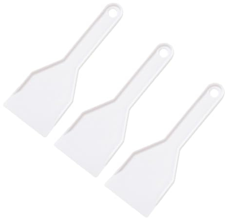 QEXUJOW Raschietti per ghiaccio per frigoriferi,Set di 3 raschietti per il ghiaccio da frigorifero, raschietto per il ghiaccio in plastica robusto e durevole